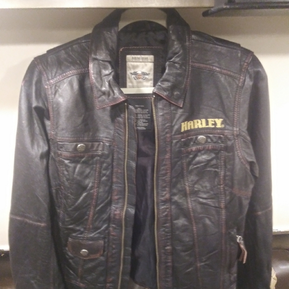 Harley Davidson Black Leather Jacket